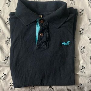 Blue Hollister polo